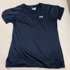 black Under Armour athletic shirt